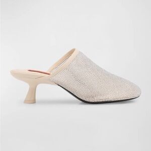 Simon Miller Beep Silver Crystal Mules